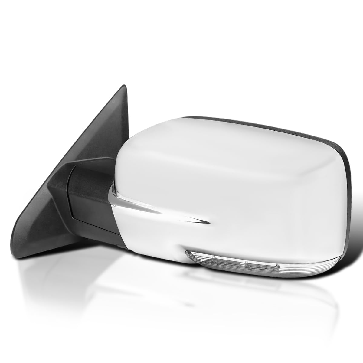 Spec-D Tuning Power Fold Heated Temper Sensor Chrome Left Driver Side Mirror Compatible With 2013-2019 Dodge Ram 1500