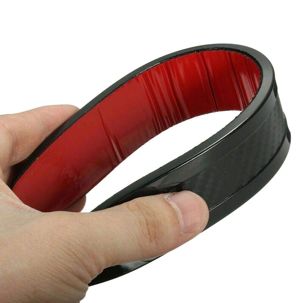 Sundan 4Pcs Black Anti-Collision Patch Bumper Guard Strip Anti-Scratch Bumper Protector Trim Universal For Cars Suv Pickup Truck