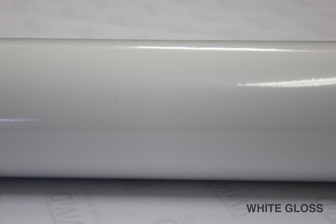 White Gloss 5 Feet X 9 Feet Vinyl Wrap Roll With Air Release Technology