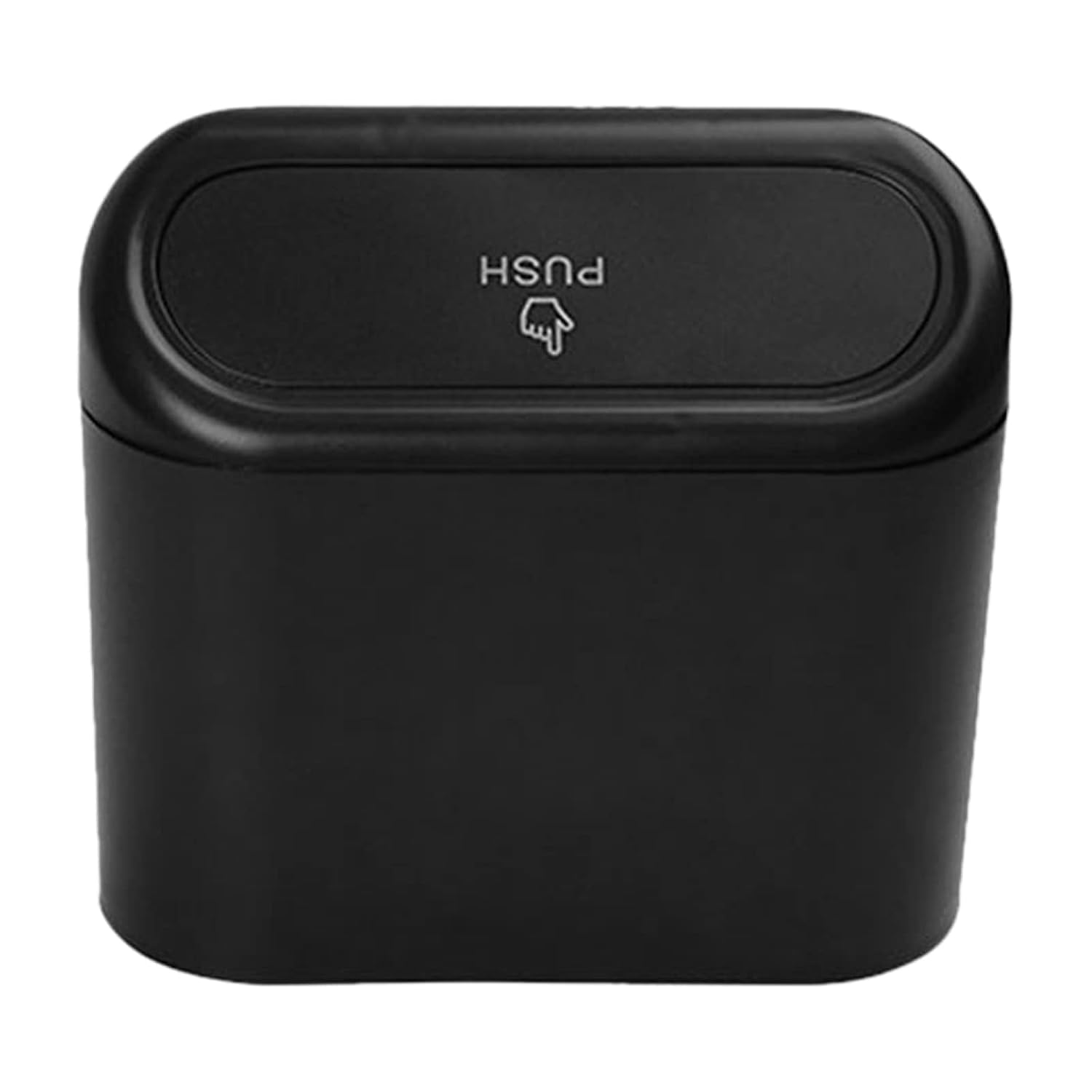 Tennerbox Plastic Mini Car Trash Can/Bin with Lid (1 Pc/With Brown Box)