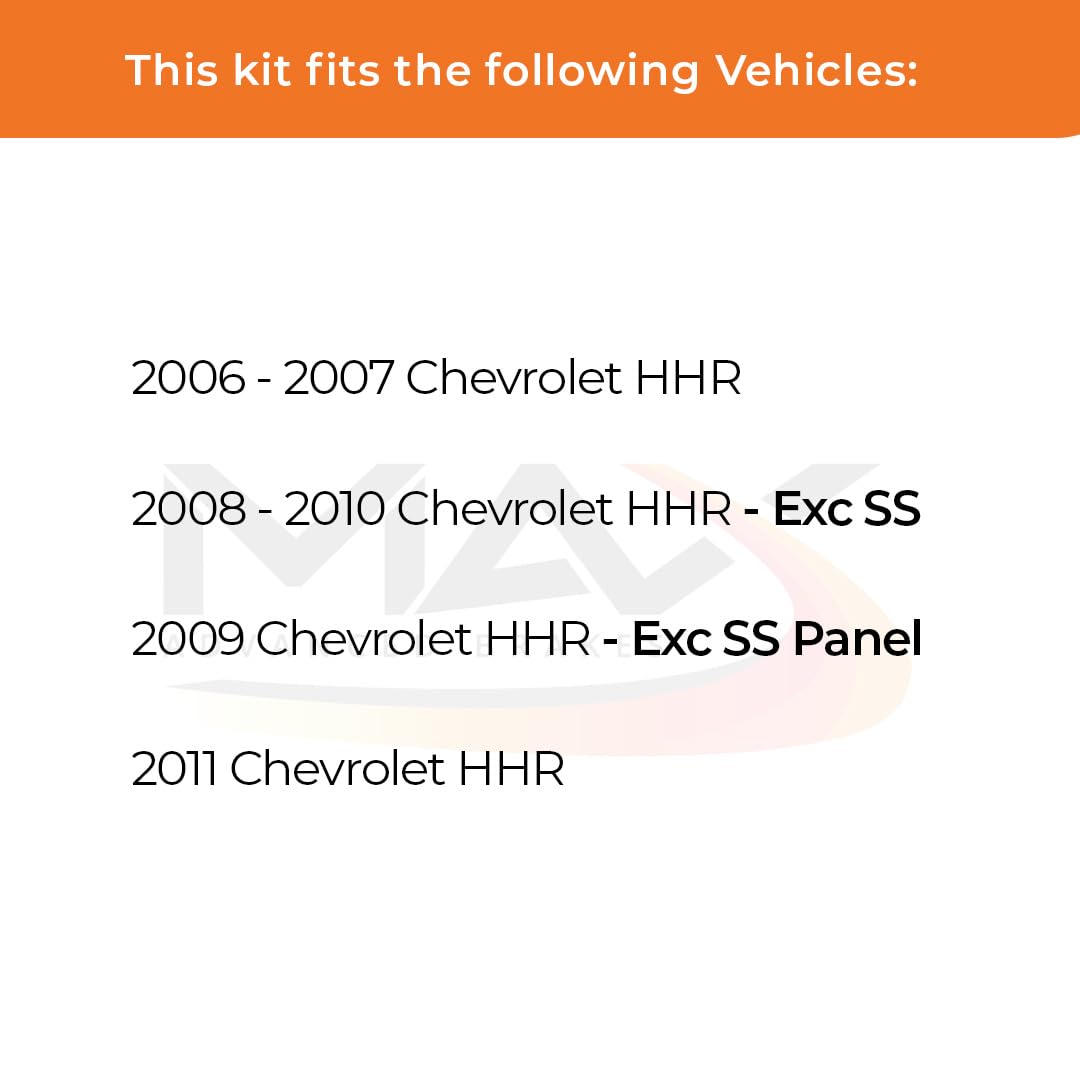 Max Advanced Brakes Front Brake Kit Compatible With 2006 2007 2008 2009 2010 2011 Chevy Hhr Exc Ss Panel Replacement Cross Drill