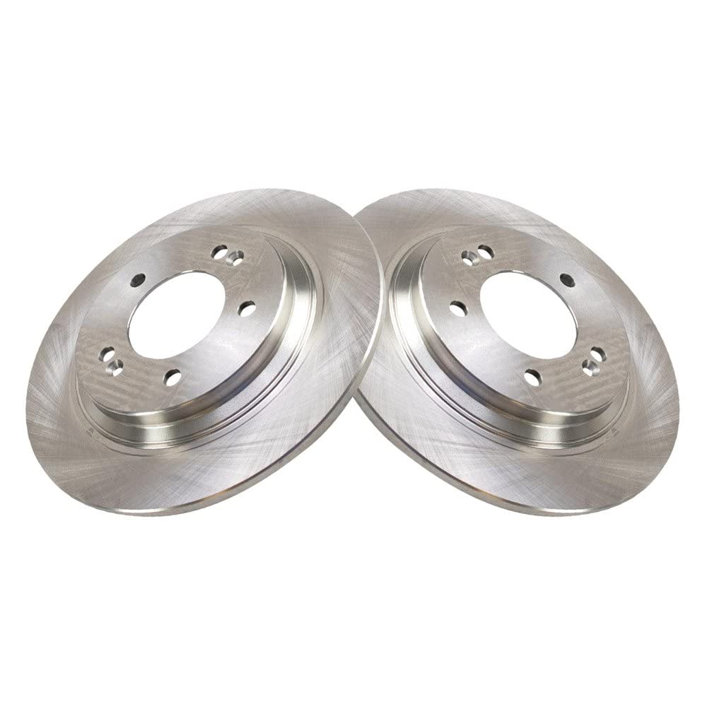 Trq 2Pc Rear Replacement Brake Rotor Kit Lh & Rh Set For Kia Hyundai