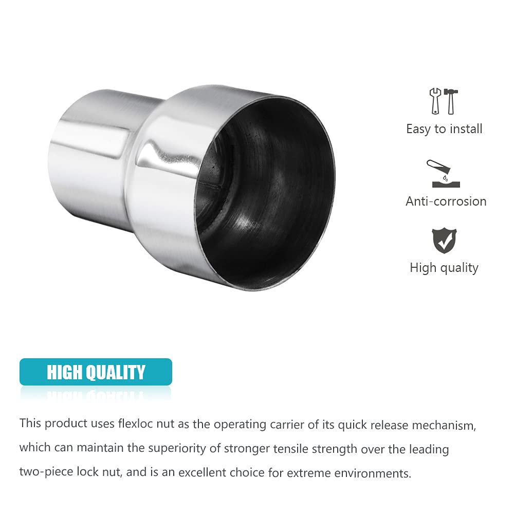 2 Pcs Universal 2.25' Id To 3' Od Exhaust Pipe Adapter Connector Reducer 304 Stainless Steel 2.25 Inch To 3.0 Inch 2 1/4” Id To 3.0” Od Kit