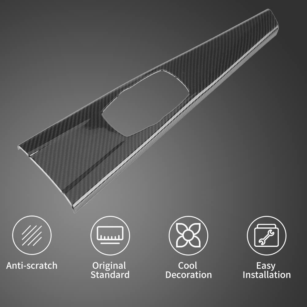 Carbon Fiber Interior Trim, Keenso Interior Multimedia Panel Cover Trim Sticker for 3 Series F30 F34 4 Series F33 F36