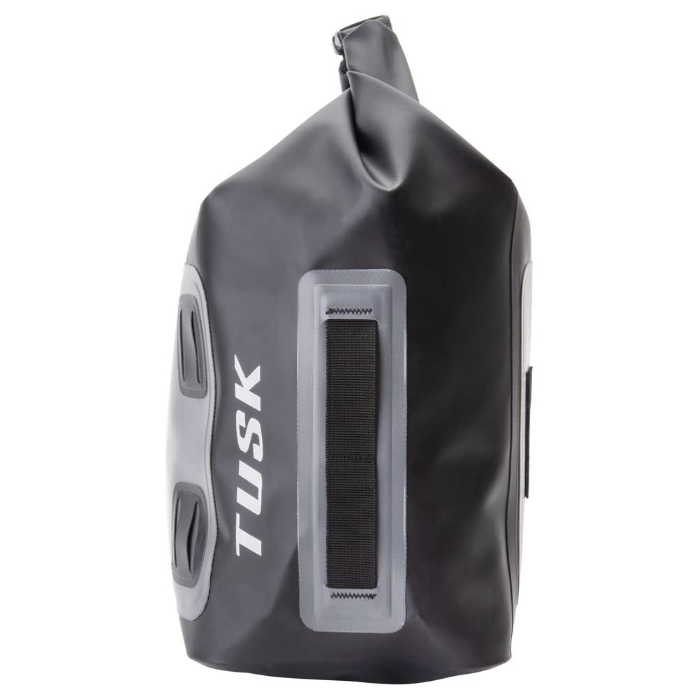 TUSK Traverse Pannier Bags with X-Small Dry Duffel Tail Bag, Black/Grey, Nylon, Model 200-582-0004