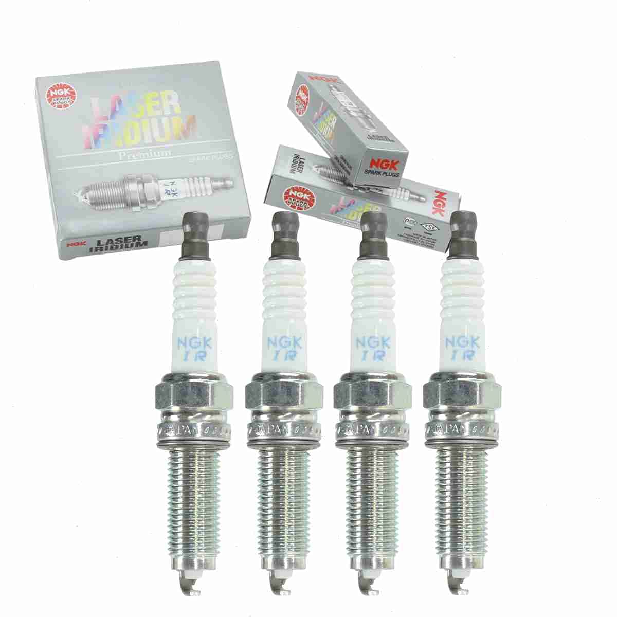 4 pc NGK Laser Iridium Spark Plugs compatible with Acura TSX 2.4L L4 2009-2014