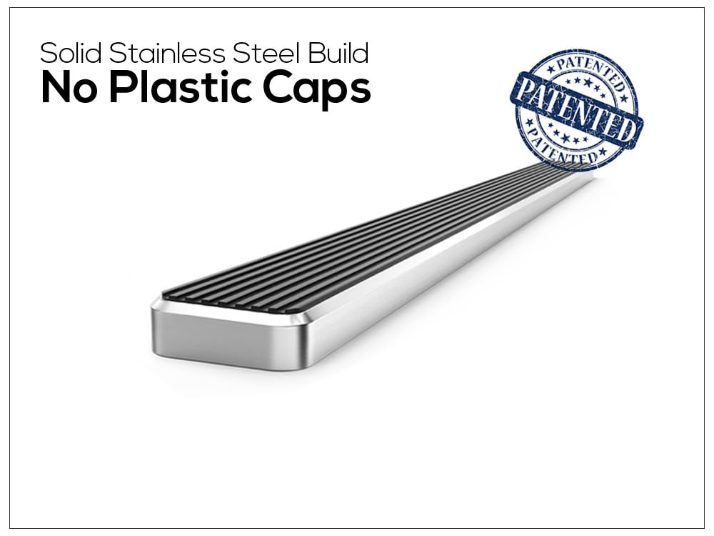 APS Rear Step Bar 5in Silver Compatible with Ram Promaster 2014-2025 Full Size Van (Nerf Bars Side Steps Side Bars)