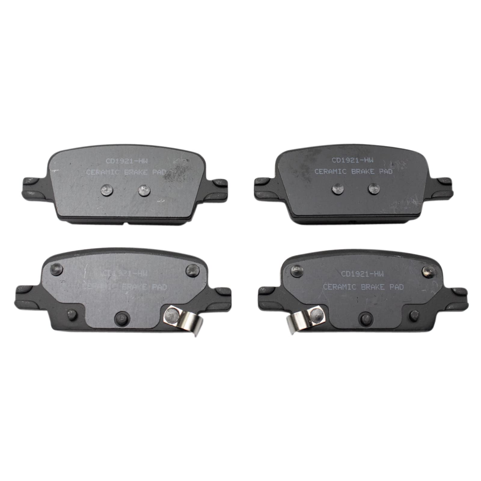 TRQ Rear Brake Pads Ceramic Compatible with 2016-2020 Chevrolet Malibu