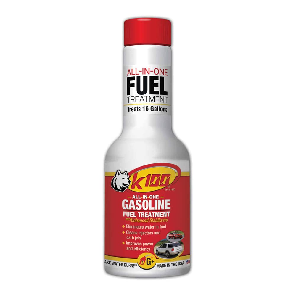 K100 Gas Treatment W/Revitalizer Stabilizer/Octane Booster 8oz SKU:100 (K100G)