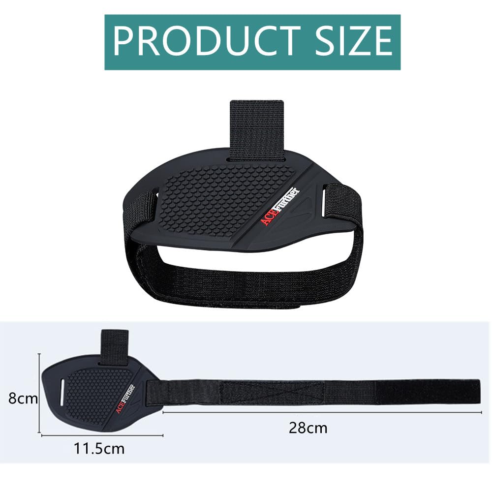 Boan Motorcycle Motorbike Shift Pad, Motorbike Shoe Boot Protector Cover, Shoe Boot Cover Protective Gear-2Pcs(Black)