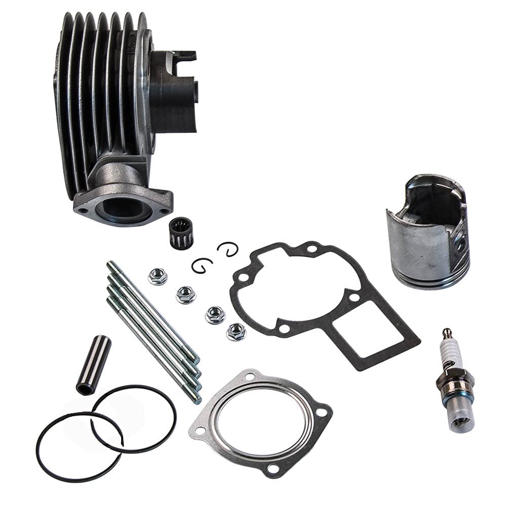 maXpeedingrods 80cc Cylinder Piston Gasket Top End Kit for Suzuki Quadsport LT80 1987-2006 for Kawasaki KFX80 03-06 Replace Part