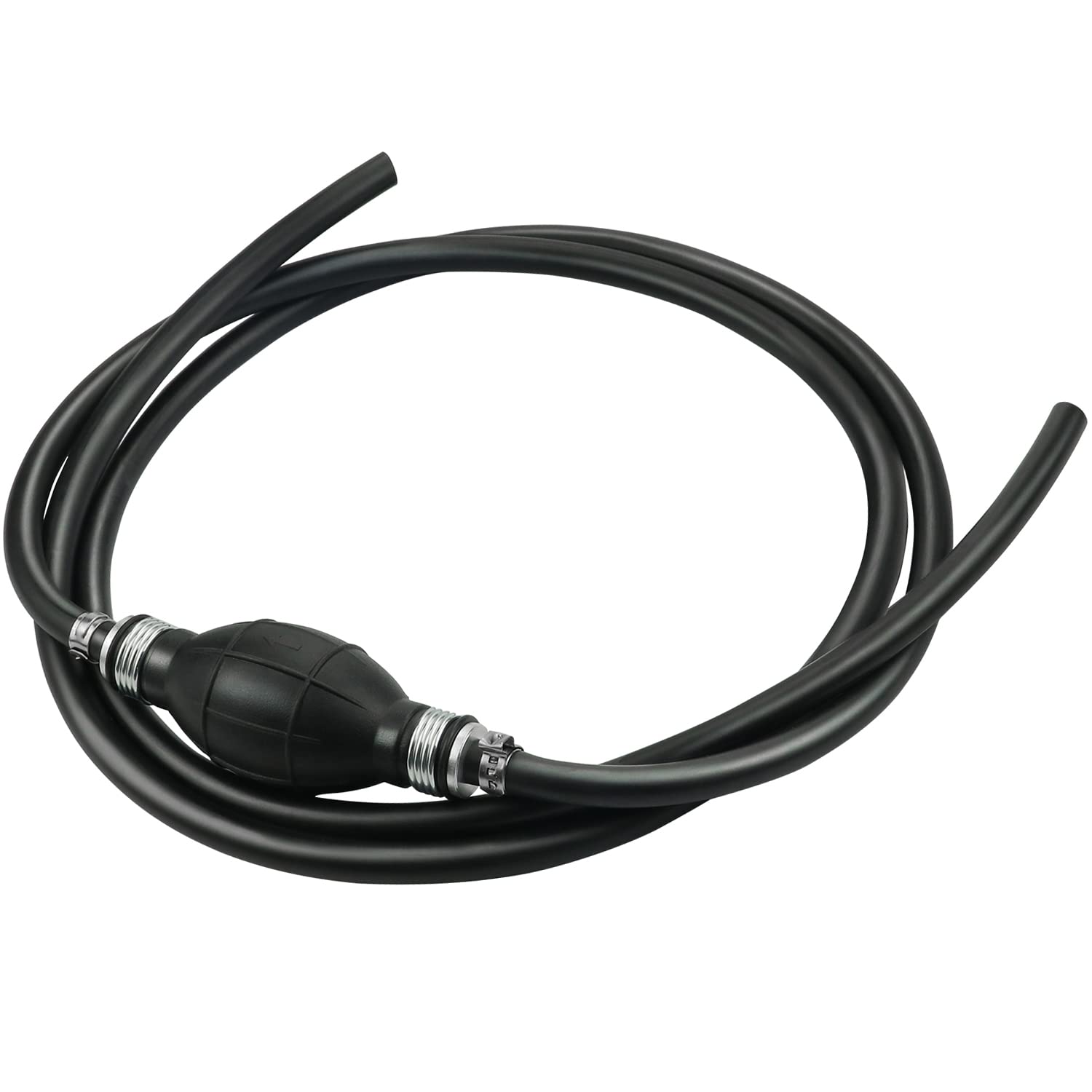 Fuel Line Assembly, 5/16' Marine Boat Fuel Line Hose Assembly With Primer Bulb For Marine Outboard Boat Motor Rvs Tractors And Caravans,6Ft