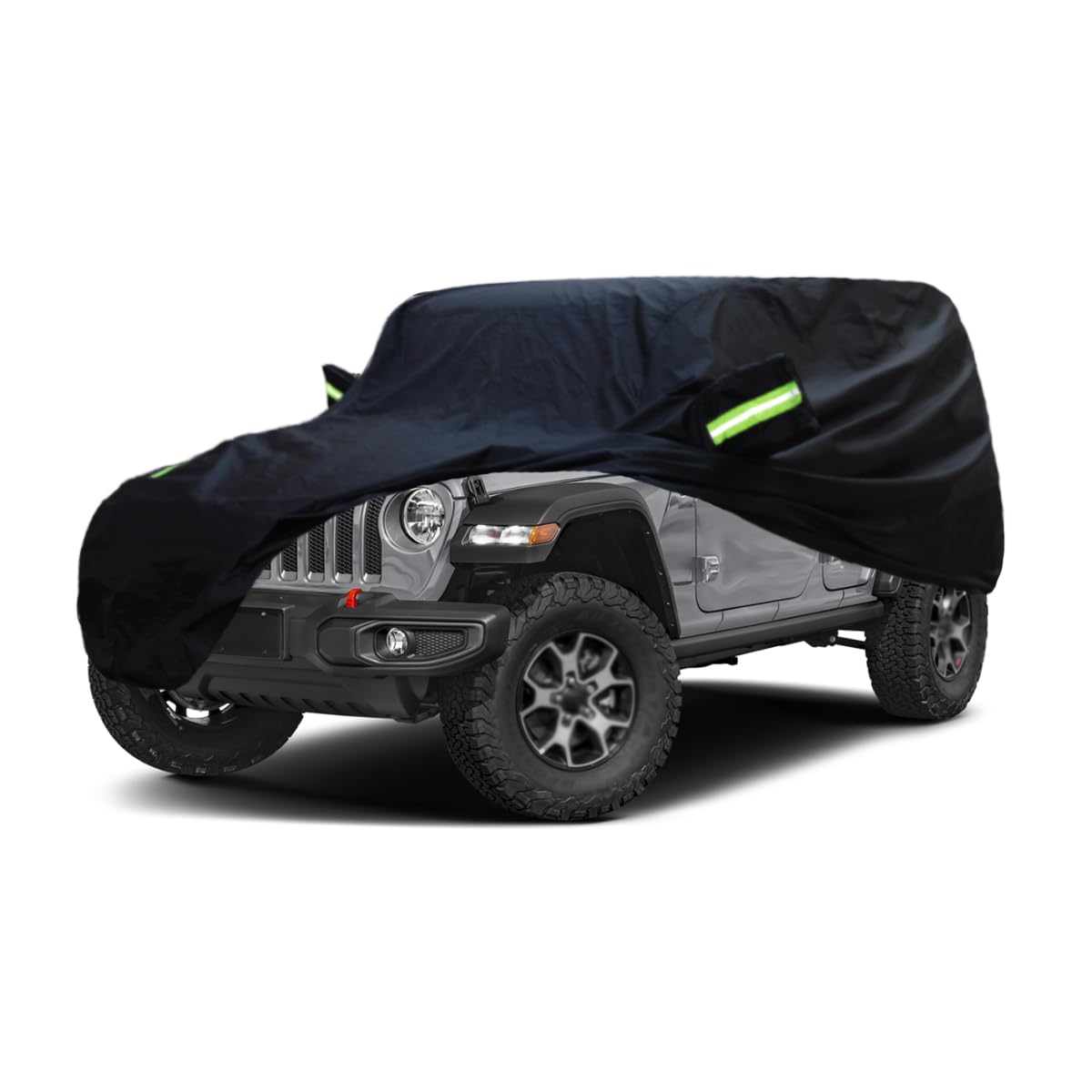 Sjysxm Waterproof Car Cover Compatible With Jeep Wrangler 4-Door 2025-2007 For Wrangler Unlimited 4 Door Jl Jk, All Weather Rain