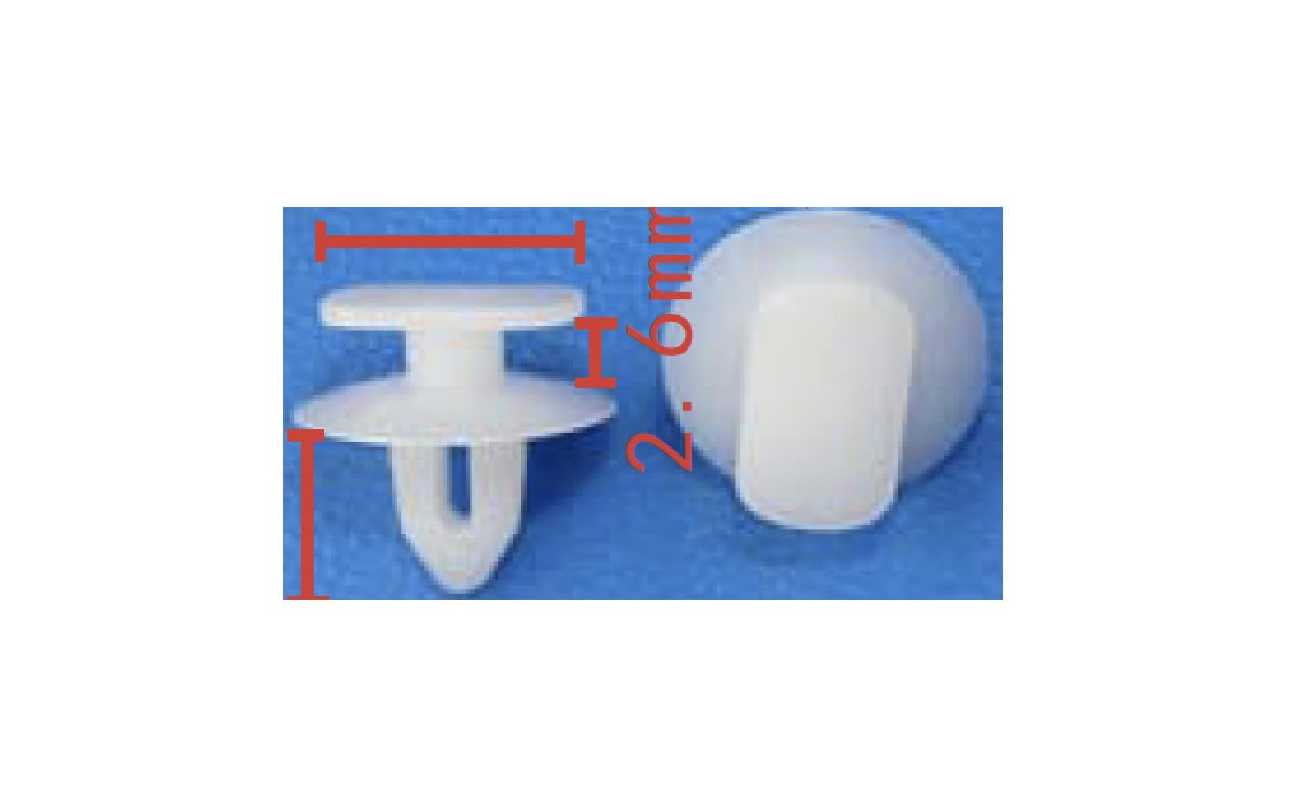 Autobahn88 Retainer Clip For Rear Mirror Panel, Compatible With Volkswagen (Oem: 6E0837732) (Pack Of 20)