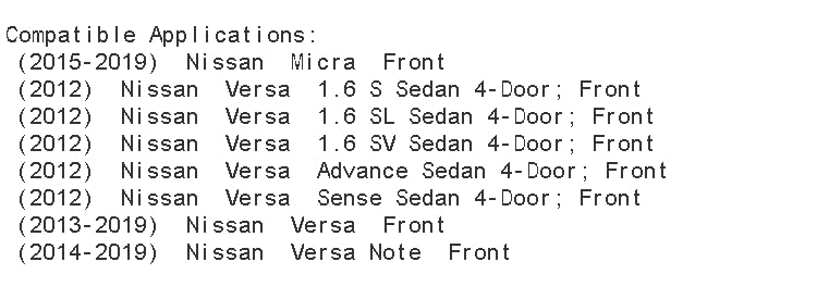 R1 Concepts Front Brakes And Rotors Kit |Front Brake Pads| Brake Rotors And Pads| Ceramic Brake Pads And Rotors |Fits 2012-2019 Nissan Versa, 2014-2019 Nissan Versa Note, 2015-2019 Nissan Micra