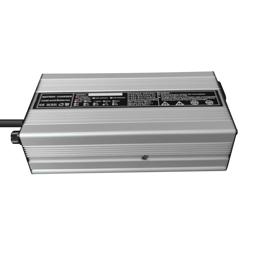 Abakoo New 36V 5A Golf Cart Battery Charger With Crowsfoot Plug