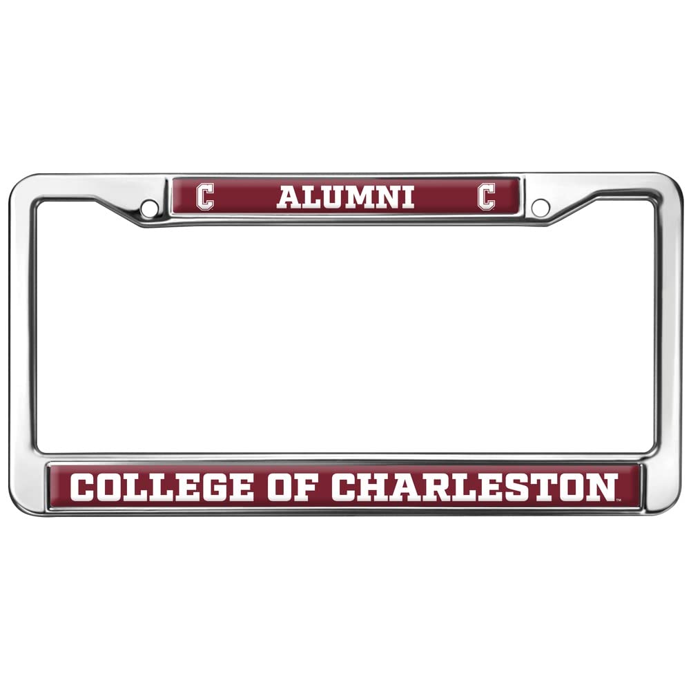 College of Charleston Alumni Logo Full Size Standard License Plate Metal Frame