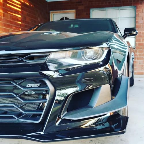 Zorratin Slant Ss Grill Side Trunk Emblem Badge Decal With Adhesive For Chevy Impala Cobalt Camaro 2010-2015 [Black Letter With
