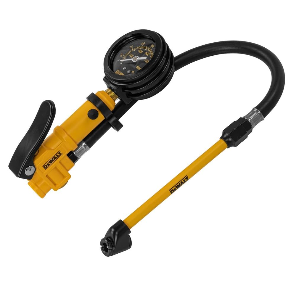 Dewalt Dxcm024-0405 Inflator With 2 In. Analog Gauge And 12 In. Hose
