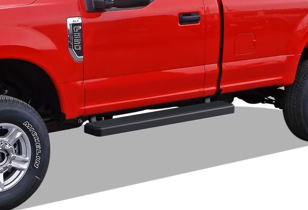 APS (Black 5 inches 304 Stainless Steel Running Boards Nerf Bars Side Steps Compatible with Ford F150 2015-2025 Regular Cab & F-