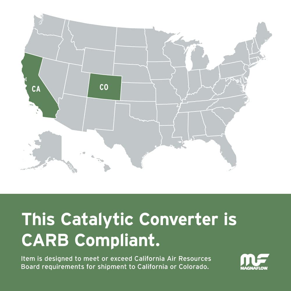 Magnaflow Catalytic Converter 447104: 2/2 Inlet/Outlet, California Grade, Universal Fit (Carb Compliant)