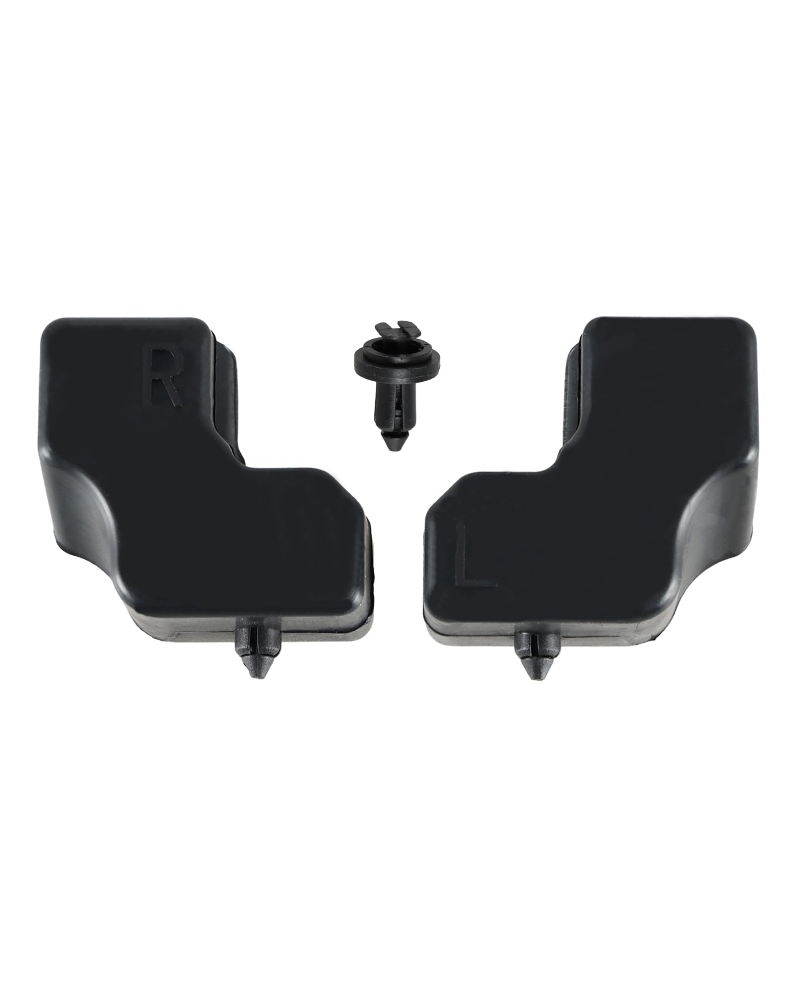 FUSCH Tailgate Upper Rubber Bushing Bumper with 3 Bumper Clips, Tailgate Top Rubber Cushion LH, RH Compatible with F-250 F-350 F