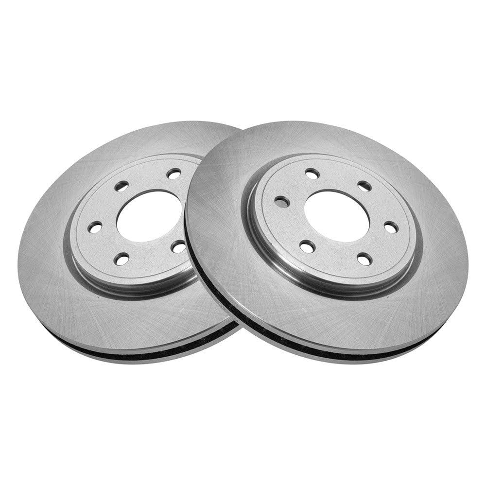 Trq Front Brake Rotors Set Vented Compatible With 2005-2022 Nissan Frontier 2005-2012 Pathfinder 2005-2015 Xterra 2009-2012 Suzu