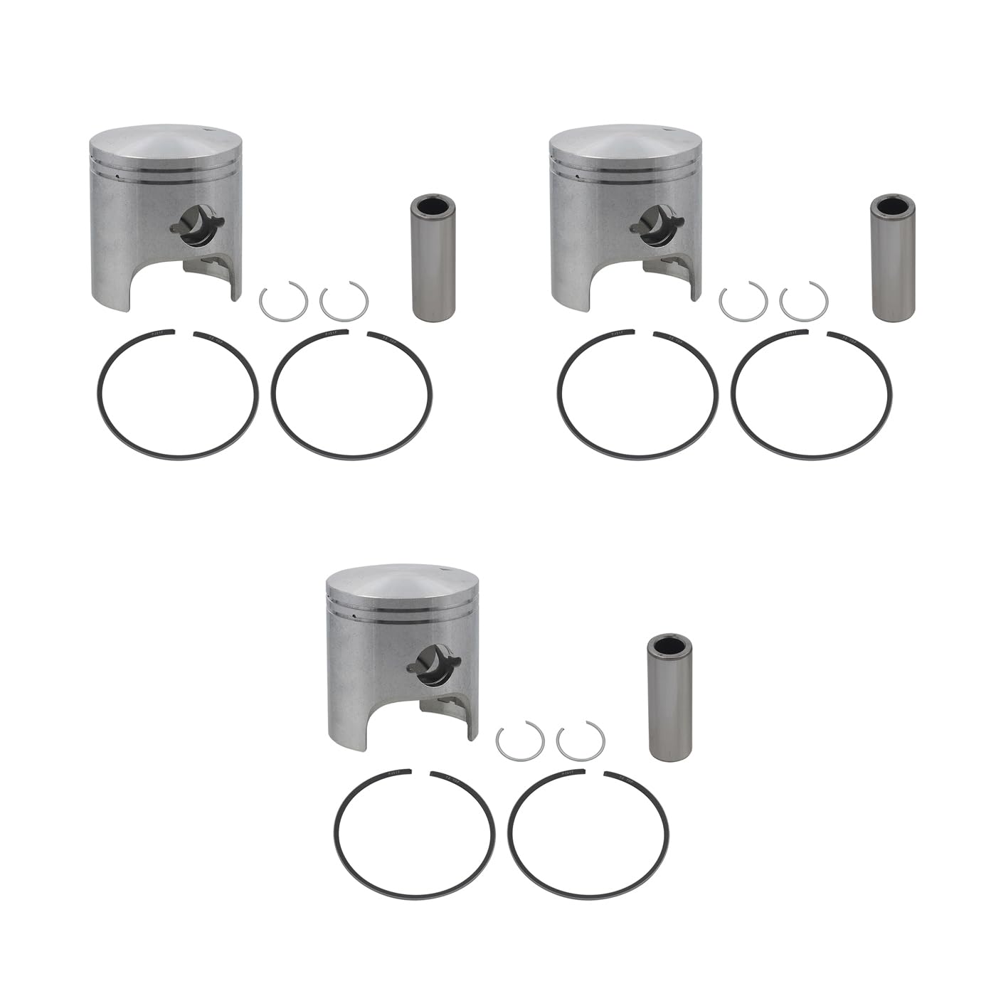 Spi, 09-602N, 3 Standard Bore Piston Kits For Arctic Cat 800 Snow Triples Fits 1995-2001 Models - 72Mm