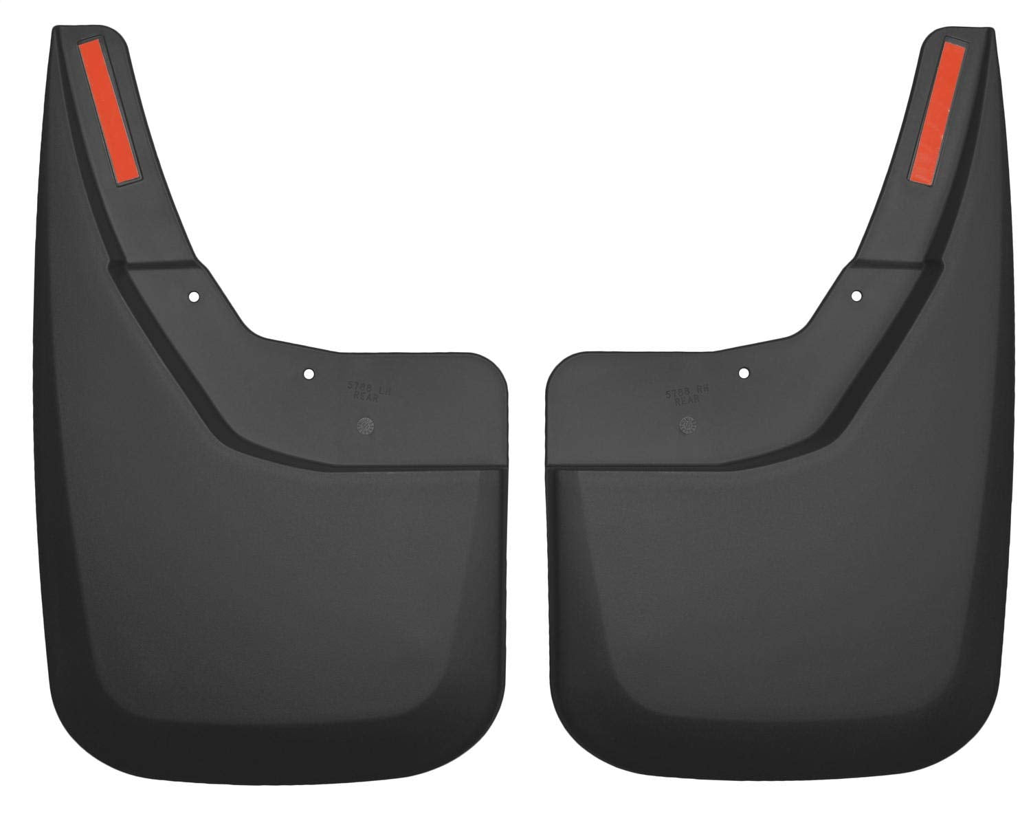 Husky Liners Mud Guards | Rear Mud Guards - Black | 57881 | Fits 2014-2018 Chevrolet Silverado 1500, 2015-2019 Silverado 2500/35