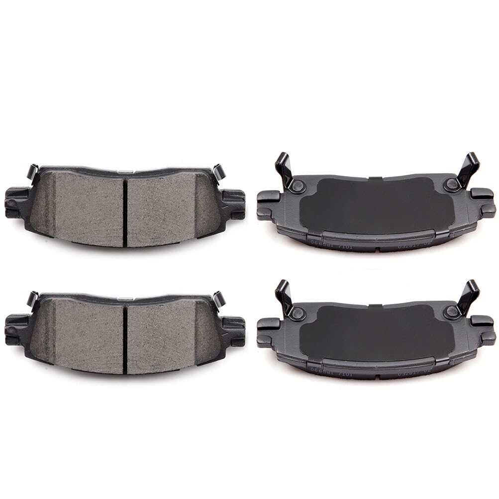 Eccpp D883-7760 Rear Ceramic Disc Brake Pad Set Fit For Buick Enclave 2008-2017,For Buick Rainier 2004-2007,For Cadillac Xts 201