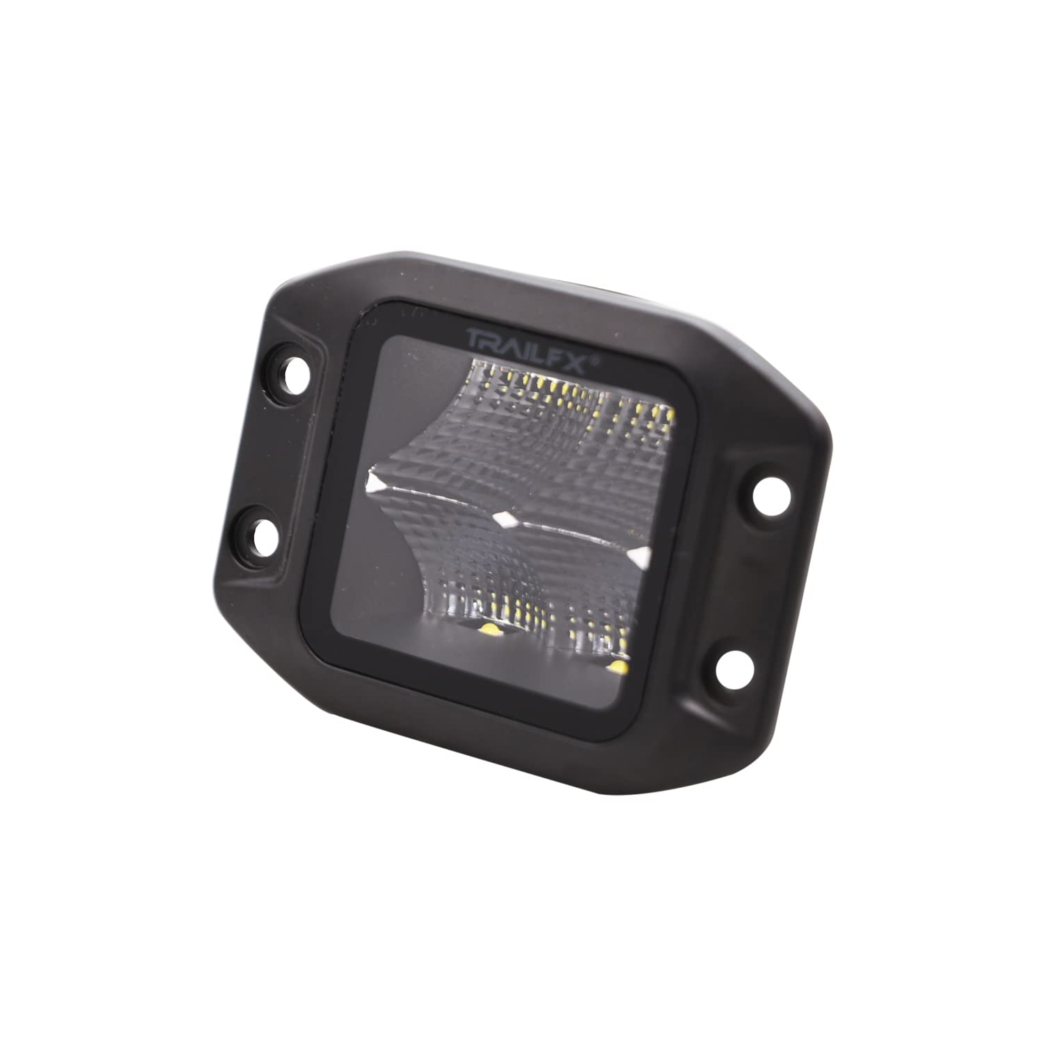 3 Inch Flush Mount Cube Blacked-Out Led, Flood Beam, 2400 Lumens, Includes Wiring Harness & Mounting Hardware, Single Unit