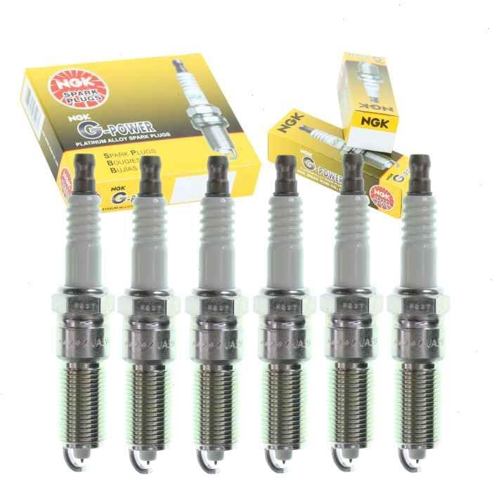 6 pc NGK G-Power Spark Plugs compatible with Jeep Wrangler 3.8L V6 2007-2011