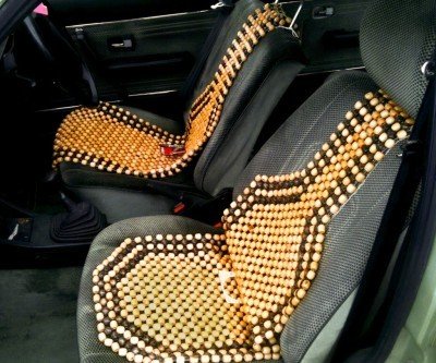 KOZDIKO Accupressure Wooden Bead Seat Cover for All Cars Pack of 2