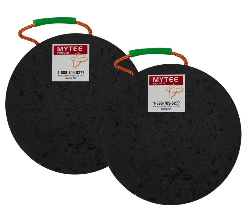 Mytee Products Round Outrigger Pad 15 Diameter, 1.5 Thick, 50,000 lbs WLL, RV Jack Pads | Crane Trailer Stabilizer Pads Lightwei