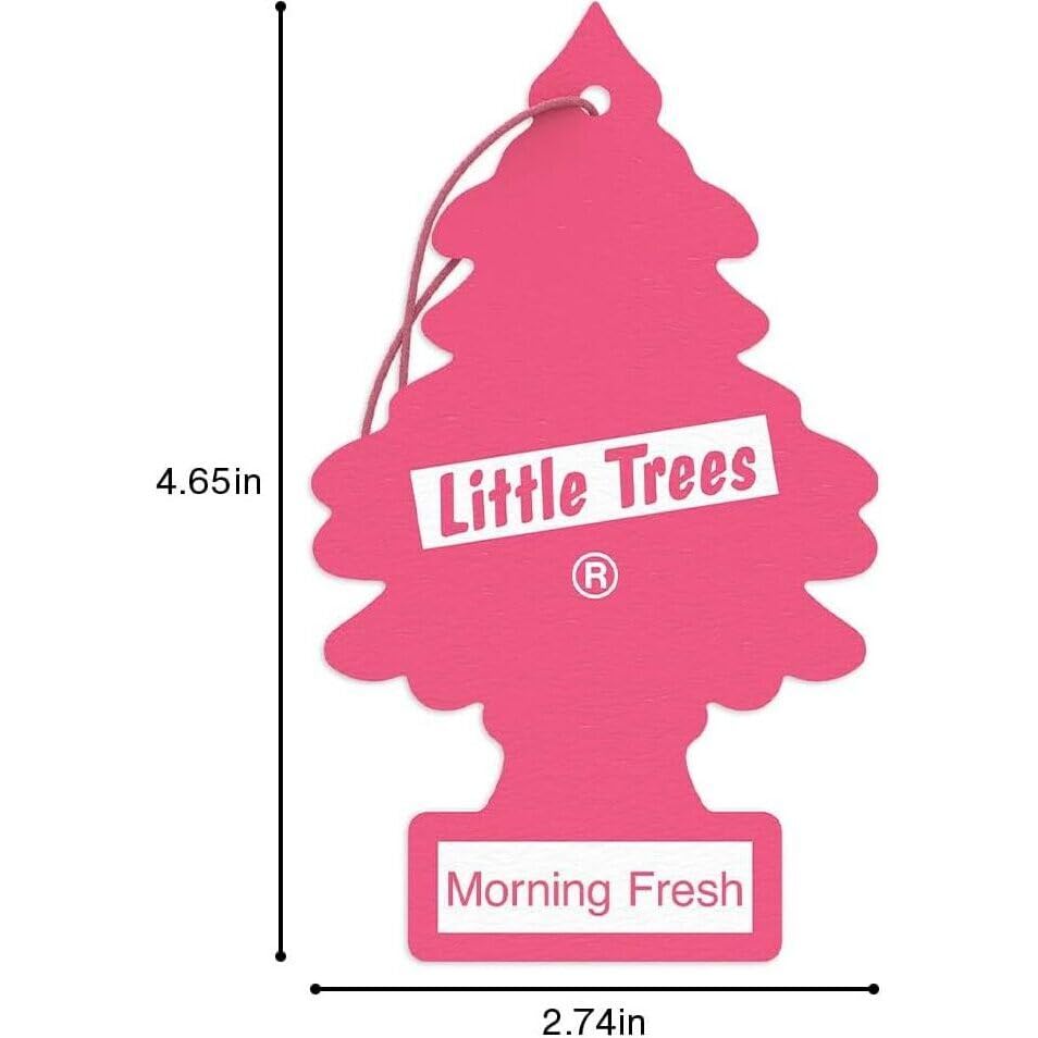 Little Trees Car Air Freshener | Hanging Paper Tree For Home Or Car | Morning Fresh | 24 Pack