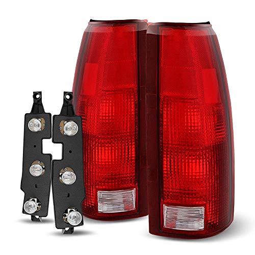 Acanii - For 1988-1998 Chevy/Gmc C10 C/K 1500 2500 3500 Silverado Yukon Suburban Tahoe Tail Lights Lamps W/Circuit Board