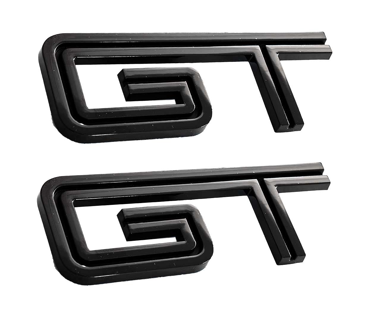 2005-2010 Mustang Gt All Black Emblems 4.5'' Long Pair