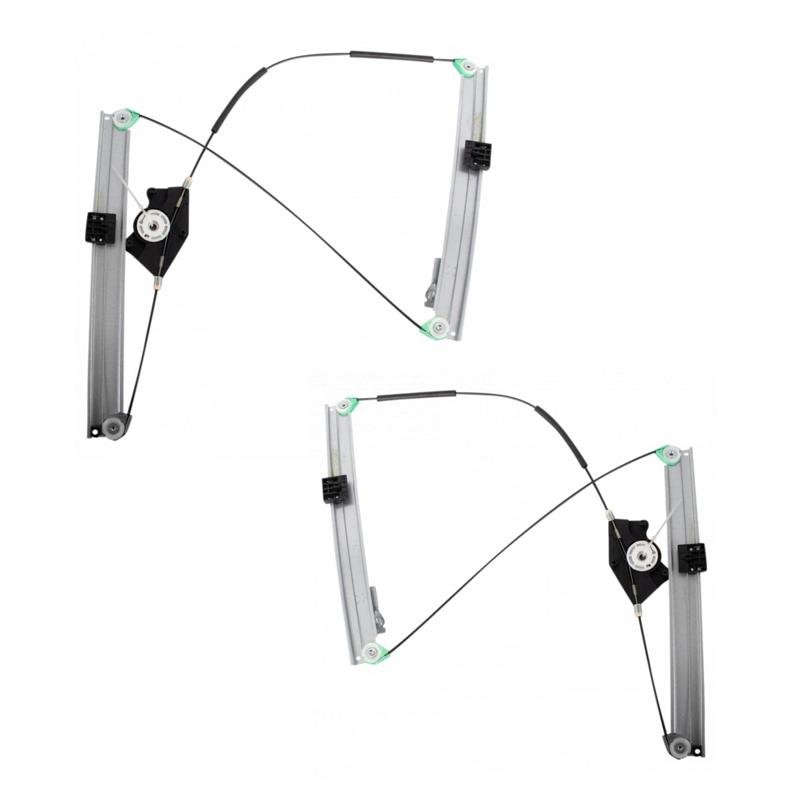 Trq Front Power Window Regulator Set Compatible With 2002-2008 Audi A4 A4 Quattro 2007-2008 Rs4 2004-2008 S4