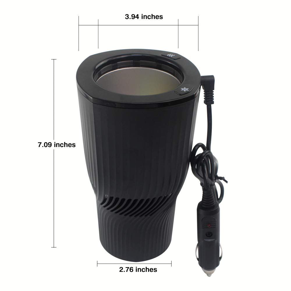 Hpydiy Portable 2-In-1 Smart Car Cup Heating & Cooling,Coffee Car Mug Holder Perfect Car Holder For Commuter/Road Tripper Presen