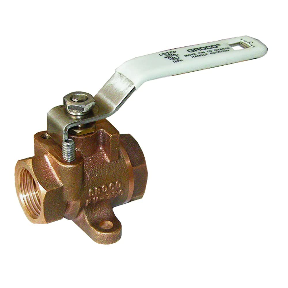 Groco 1/4'' Npt Bronze Inline Fuel Valve
