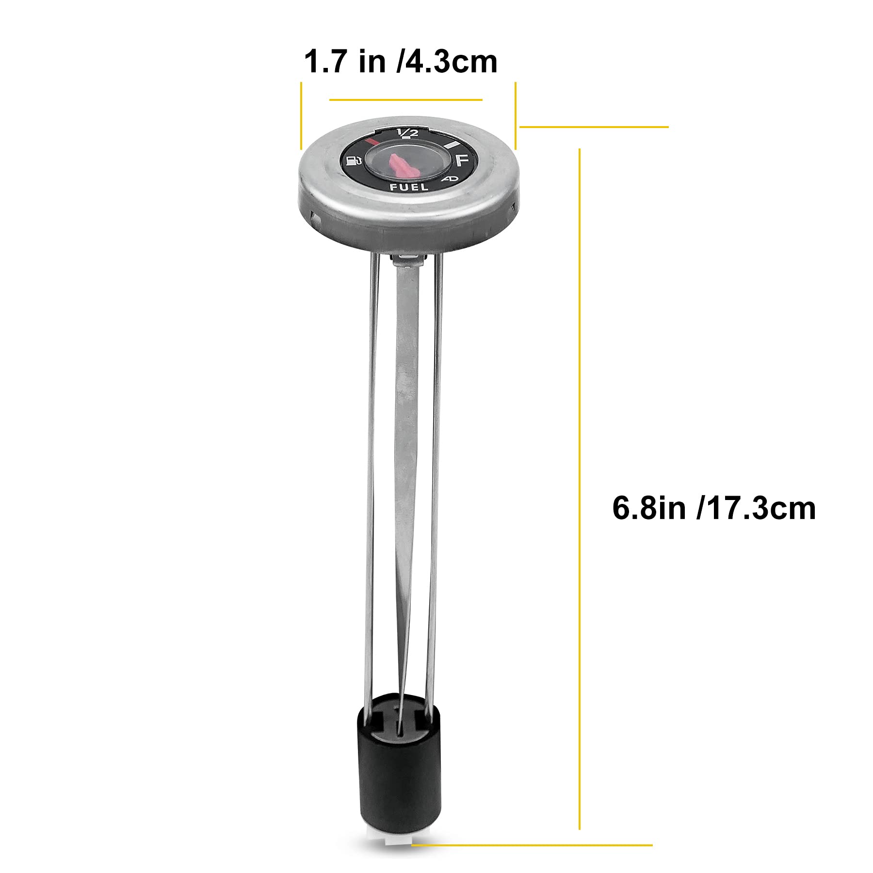 Gas Tank Fuel Gauge Meter Fit For Yamaha Grizzly 600 Big Bear 400 Kodiak 400 1996-2012, Replace 4Sh-24260-11-00 4Sh-24260-10-00