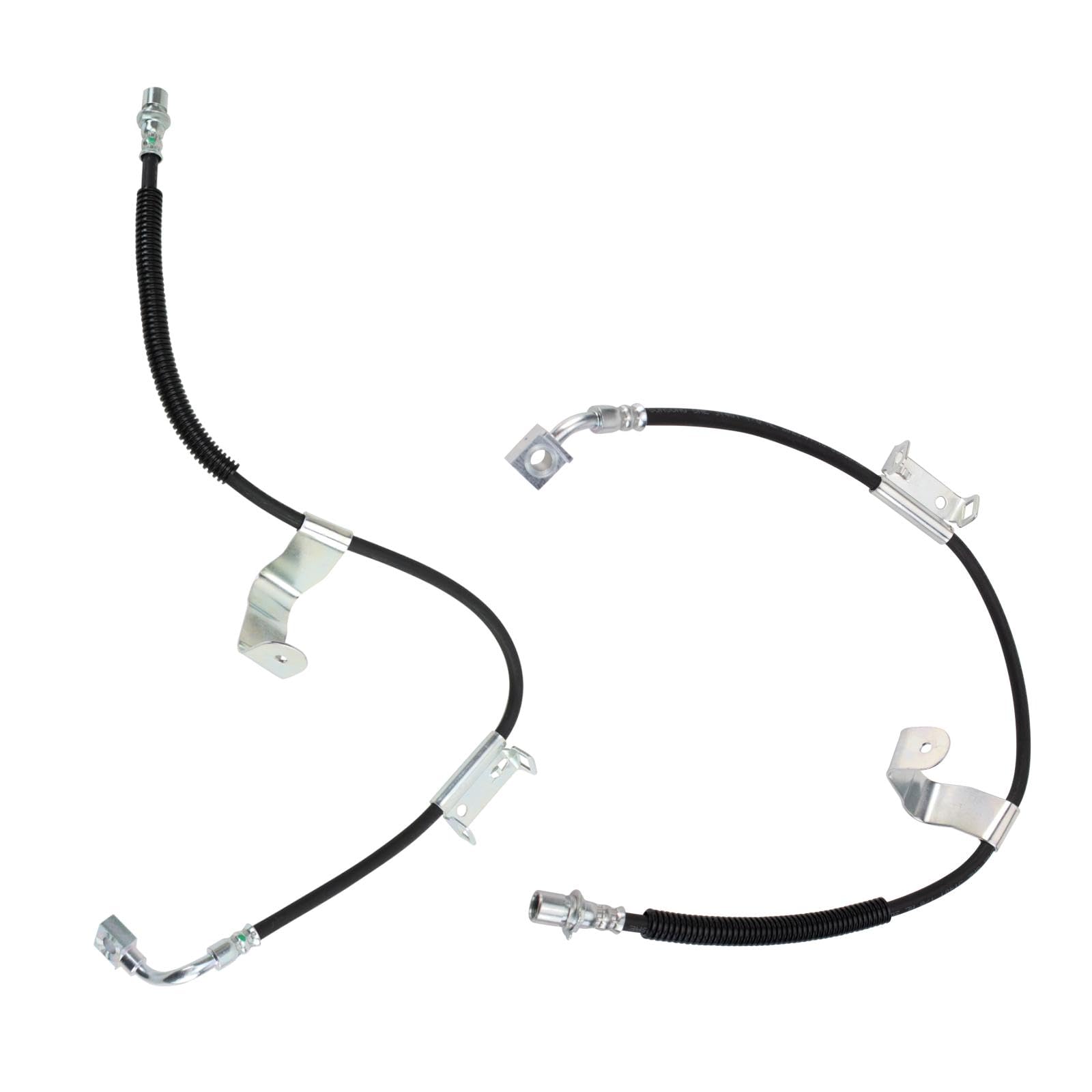 Trq Front Brake Hose Set Compatible With 2007 Gmc Sierra 3500 Hd