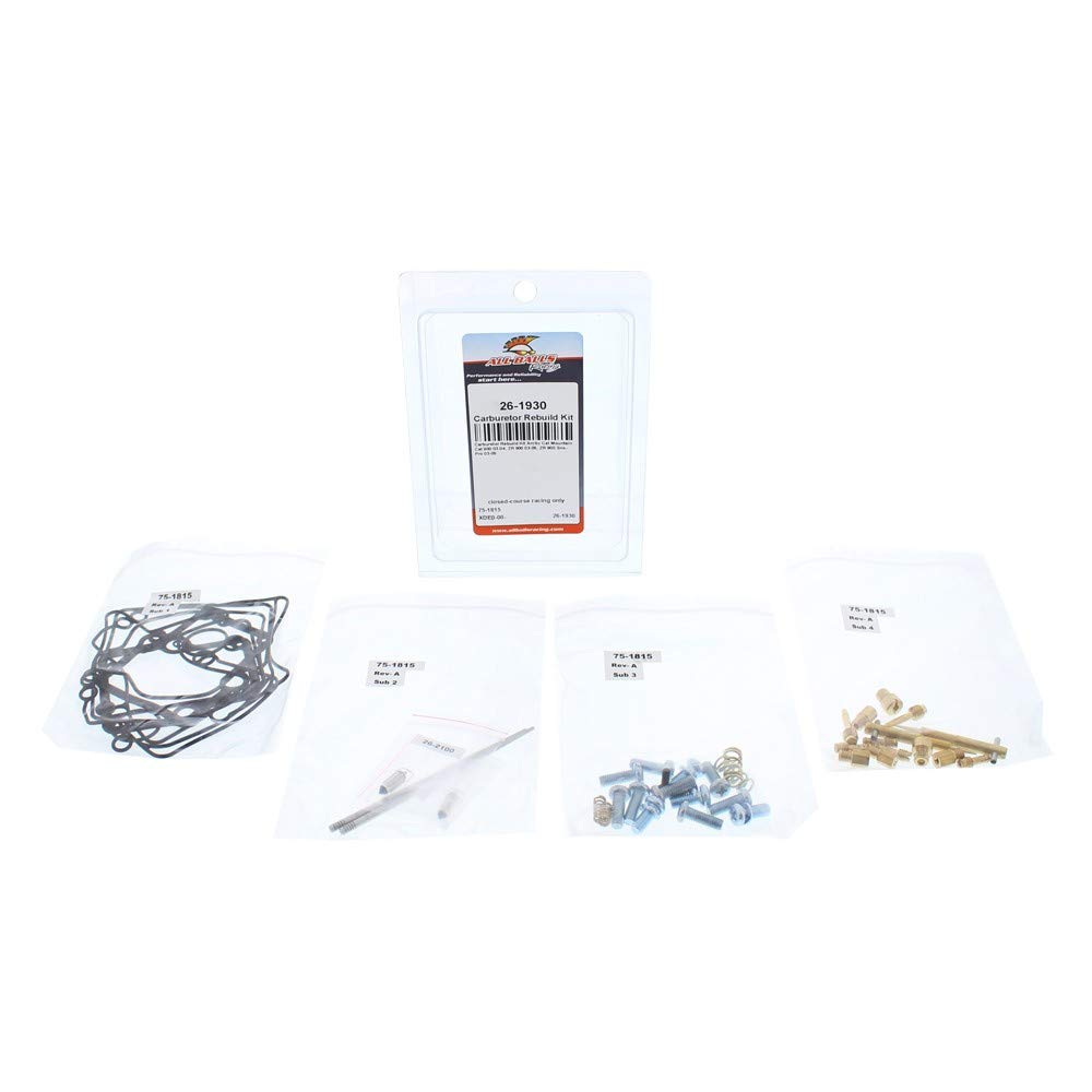 All Balls Racing 26-1930 Carburetor Rebuild Kit Compatible With/Replacement For Arctic Cat Mountain Cat 900 2003-2004, Zr 900 20