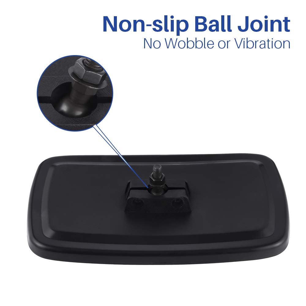 BETOOLL 9 Wide Panoramic Rear View Mirror for Golf Carts - Fits Ez Go, Club Car, Yamaha - Enhanced Visibility and Safety