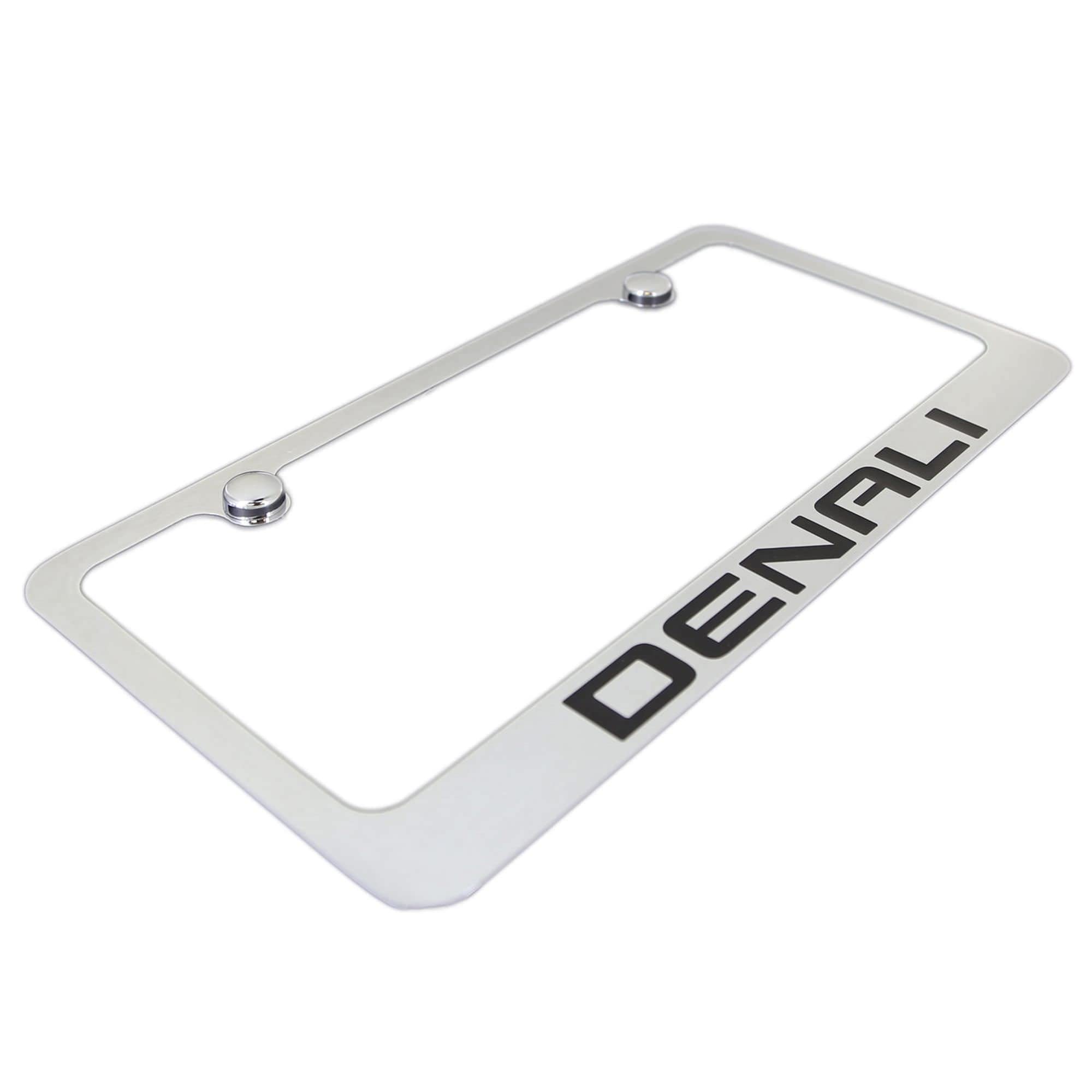 Gmc Denali Chrome Metal License Plate Frame