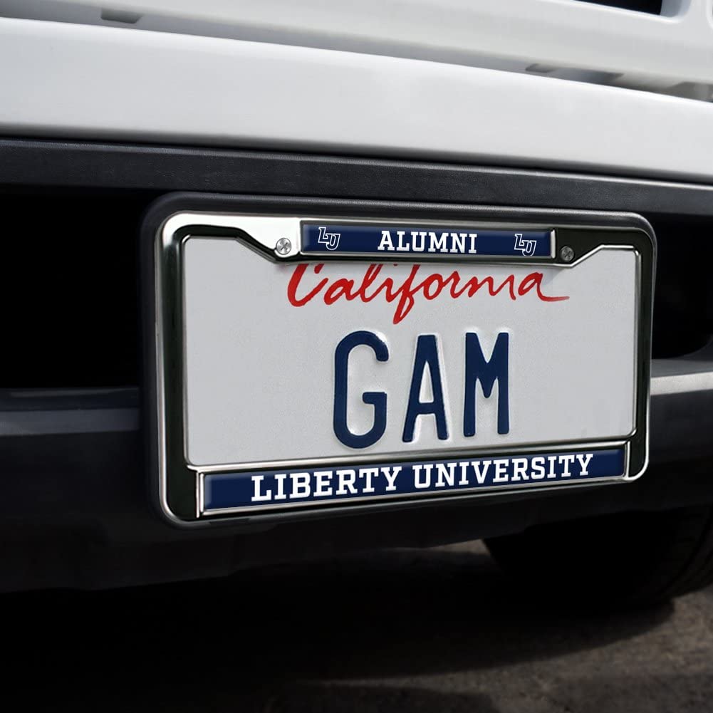 GRAPHICS & MORE Liberty University Alumni Metal License Plate Frame - Full Size, Standard, One Size, Durable Design