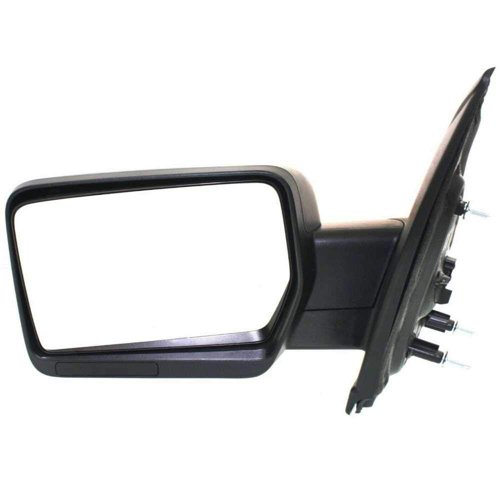 Autoshack Driver Mirror Power Black Textured Non-Heated Manual Folding Replacement For 2009-2010 Ford F-150 4.6L 5.4L 6.2L V8 4Wd Awd Rwd Kapfo1320348