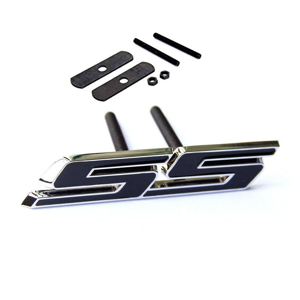 Yoaoo 1X Oem Grille Ss Emblem Badge 3D For Camaro Series Front Chrome Black