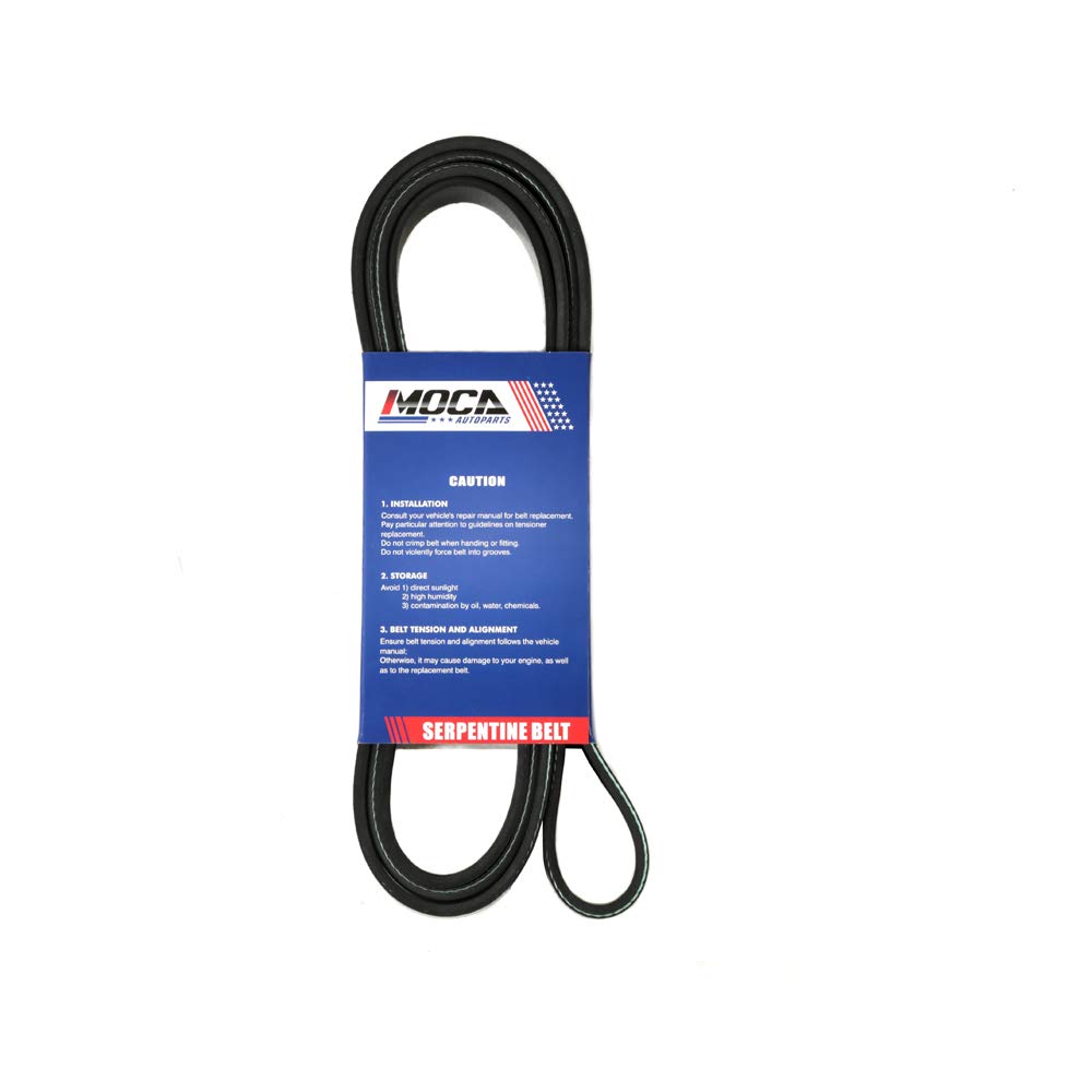 MOCA 6PK2565 EPDM Serpentine Belt for 03-05 Ford Explorer & Mercury Mountaineer 4.6L & 08-11 Mitsubishi Lancer 2.0L 2.4L & 95-00