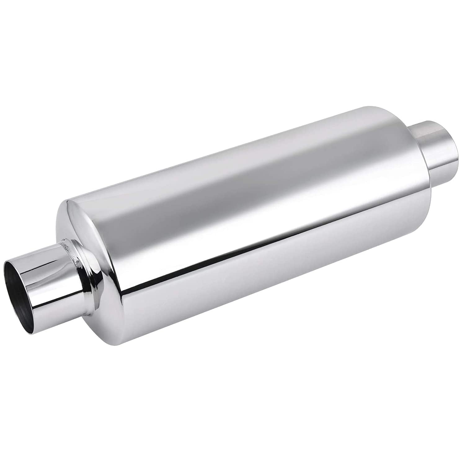 EVIL ENERGY 2'' Resonator Muffler Stainless Steel (2.0inch Inlet/Outlet, 13.8'' Length)